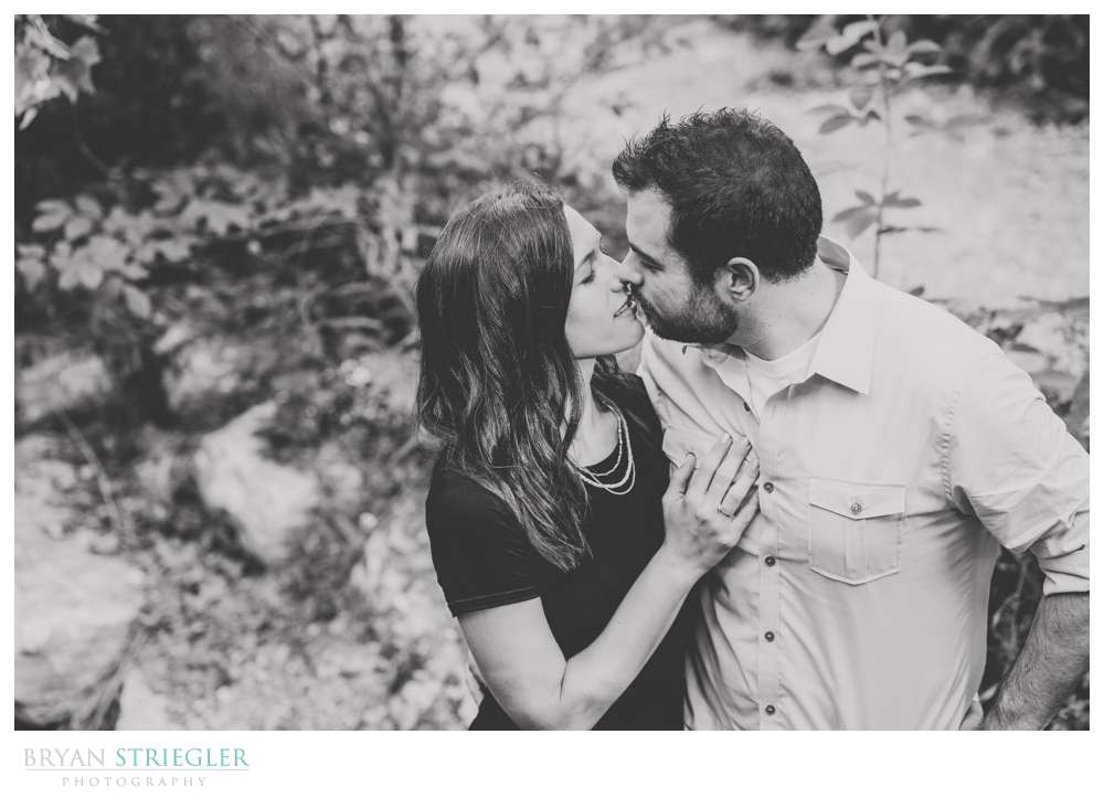 black and white engagement photo with Sony a7iii